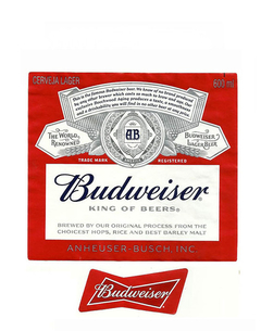 RÓTULO BUDWEISER KING OF BEERS 600 ML BRAZIL - comprar online