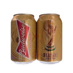 LATA VAZIA BUDWEISER RISE AS ONE COPA 2014 350 ML ALUMÍNIO BRAZIL - comprar online