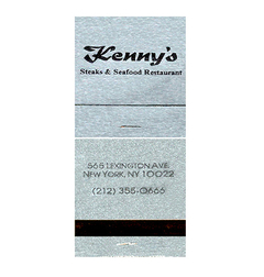 CAIXA KENNY'S STEAKS & SEAFOOD NEW YORK USA PRATEADA PADRÃO PEQUENA - comprar online