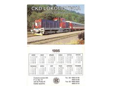 CALENDÁRIO CKD LOKOMOTIVKA CESKÁ REPUBLIKA