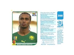 FIGURINHA COPA FIFA 2010 CAMEROUN BENOIT ASSOU-EKOTTO Nº 398