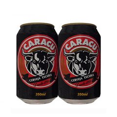 LATA VAZIA CARACU CERVEJA ESCURA LATA ANTIGA 350 ML ALUMÍNIO BRAZIL - comprar online