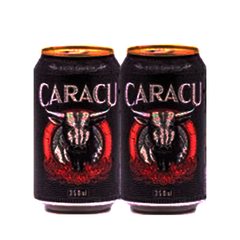 LATA VAZIA CARACU CERVEJA ESCURA LATA NOVA 350 ML ALUMÍNIO BRAZIL