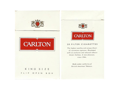 BOX VAZIO CARLTON KING SIZE FILTRO WHITE CIA SOUZA CRUZ BRASIL - comprar online