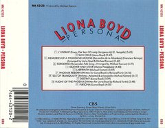 CD LIONA BOYD PERSONA 1986 GRAV CBS RECORDS USA - comprar online