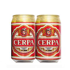 LATA VAZIA CERPA PILSEN 350 ML ALUMÍNIO BRAZIL