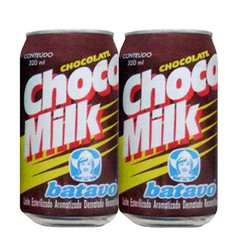 LATA REFRIGERANTE BATAVO CHOCO MILK 320 ML ALUMÍNIO BRASIL