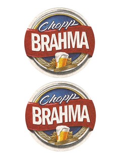 BOLACHA BRAHMA CHOPP CLARO MODELO 2 REDONDA 9 CM BRAZIL