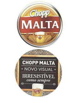 BOLACHA CHOPP MALTA NOVO VISUAL BRASIL REDONDA 10,5 CM