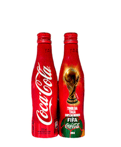 GARRAFA VAZIA REFRIGERANTE COCA COLA FIFA 2014 ALUMÍNIO 250 ML BRAZIL - comprar online