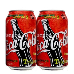 LATA REFRIGERANTE COCA COLA SEMPRE 350 ML ALUMÍNIO BRAZIL