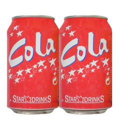 LATA VAZIA REFRIGERANTE COLA STAR DRINKS 330 ML LATA DE FERRO GERMANY