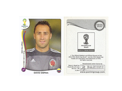 FIGURINHA COPA FIFA 2014 COLOMBIA DAVID OSPINA Nº 186