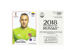 FIGURINHA COPA FIFA 2018 COLOMBIA DAVID OSPINA Nº 634