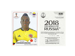 FIGURINHA COPA FIFA 2018 COLOMBIA DÁVINSON SÁNCHES Nº 638