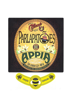 RÓTULO COLORADO CERVEJA PARLAPATÕES APPIA 600 ML BRAZIL