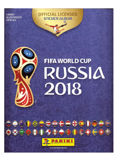 ÁLBUM COPA FIFA 2018 NOVO CAPA NORMAL COM 16 FIGURINHAS