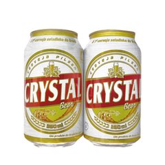 LATA VAZIA CRYSTAL BEER PILSEN LATA BCA 350 ML ALUMÍNIO BRAZIL