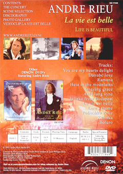 DVD ANDRE RIEU LIFE IS BEAUTIFUL 2003 NTSC 59 MIN GRAV DENON VIDEO USA - comprar online