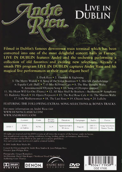 DVD ANDRE RIEU LIVE IN DUBLIN 2003 NTSC 80 MIN GRAV DENON VIDEO USA - comprar online