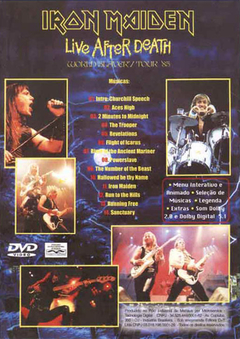 DVD IRON MAIDEN LIVE AFTER DEATH 2000 NTSC 90 MIN GRAV EDITORA D+T BRAZIL - comprar online