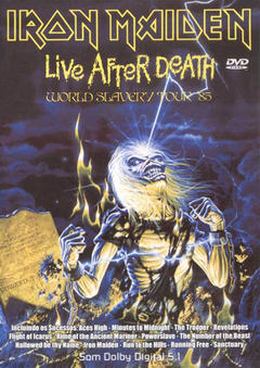 DVD IRON MAIDEN LIVE AFTER DEATH 2000 NTSC 90 MIN GRAV EDITORA D+T BRAZIL