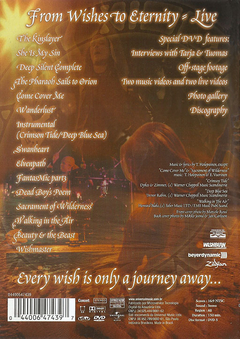 DVD NIGHTWISH FROM WISHES LIVE 2002 NTSC 150 MIN GRAV UNIVERSAL MUSIC BRAZIL - comprar online