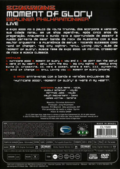 DVD SCORPIONS MOMENT OF GLORY 2000 NTSC 108 MIN GRAV EAGLE ST2 VIDEO BRAZIL - comprar online