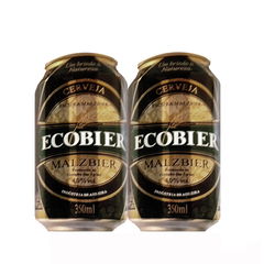 LATA VAZIA ECOBIER CERVEJA MALZBIER 2016 350 ML ALUMÍNIO BRASIL