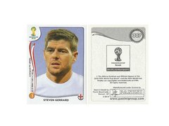 FIGURINHA COPA FIFA 2014 ENGLAND STEVEN GERRARD Nº 307