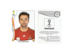 FIGURINHA COPA FIFA 2014 ESPAÑA XAVI HERNÁNDES Nº 118