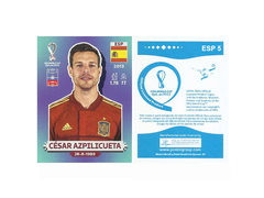 FIGURINHA COPA FIFA 2022 ESPAÑA CÉSAR AZPILICUETA Nº ESP 5