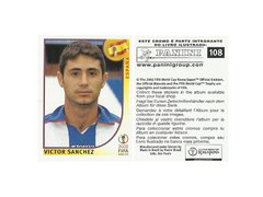 FIGURINHA COPA FIFA 2002 ESPAÑA VICTOR SANCHEZ Nº 108