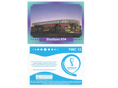 FIGURINHA COPA FIFA 2022 STADIUM 974 Nº FWC 13