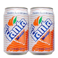 LATA REFRIGERANTE FANTA DIET LARANJA 350 ML ALUMÍNIO BRASIL