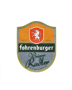 ROTULO FOHRENBURGER WEIZEN RADLER 330 ML GERMANY