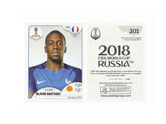 FIGURINHA COPA FIFA 2018 FRANCE BLAISE MATUIDI Nº 201