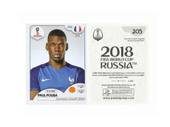 FIGURINHA COPA FIFA 2018 FRANCE PAUL POGBA Nº 205