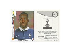 FIGURINHA COPA FIFA 2014 FRANCE MOUSSA SISSOKO Nº 383