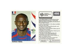 FIGURINHA COPA FIFA 2006 FRANCE PATRICK VIEIRA Nº 466