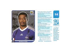 FIGURINHA COPA FIFA 2010 FRANCE PATRICE EVRA Nº 94