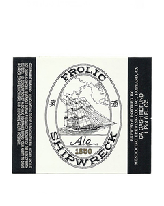 ROTULO FROLIC SHIPWRECK ALE 1,6 FL OZ USA - comprar online