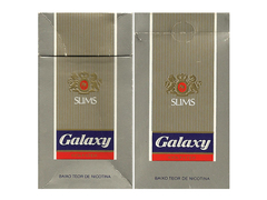 BOX VAZIO GALAXY SLIMS 100's FILTER PHILIP MORRIS BRAS S/A BRAZIL