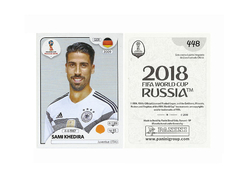 FIGURINHA COPA FIFA 2018 GERMANY SAMI KHEDIRA Nº 448