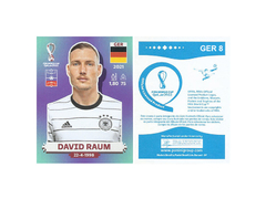 FIGURINHA COPA FIFA 2022 GERMANY DAVID RAUM Nº GER 8