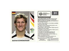 FIGURINHA COPA FIFA 2006 GERMANY BASTIAN SCHWEINSTEIGER Nº 31