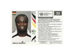 FIGURINHA COPA FIFA 2006 GERMANY GERALD ASAMOHA Nº 32