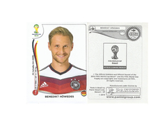 FIGURINHA COPA FIFA 2014 GERMANY BENEDIKT HÖWEDES Nº 495X