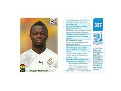 FIGURINHA COPA FIFA 2010 GHANA SULLEY MUNTARI Nº 327