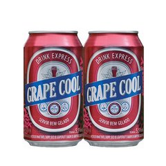 LATA VAZIA GRAPE COOL DRINK EXPRESS 350 ML ALUMÍNIO BRAZIL